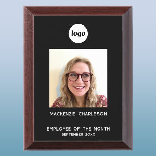 Logo Photo Employee of the Month Business Award Plaque