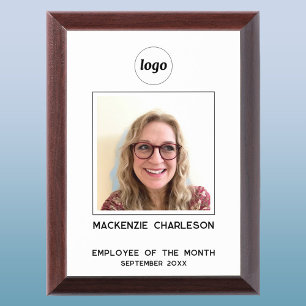 Logo Photo Employee of the Month Business  Award Plaque