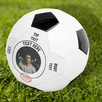 Logo Photo Personalized Soccer Ball by Ricaso_Designs at Zazzle