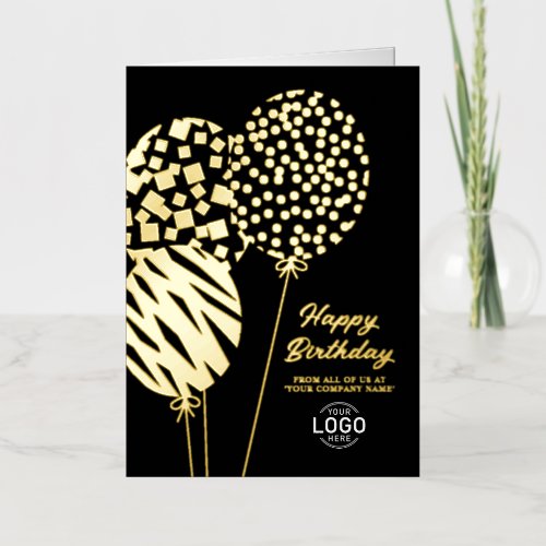 Logo Playful Balloons Black Business Birthday