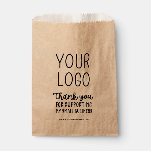 Logo Product Packaging Small Business Favor Bag (Front)