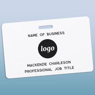 Logo Professional Business Name Badge