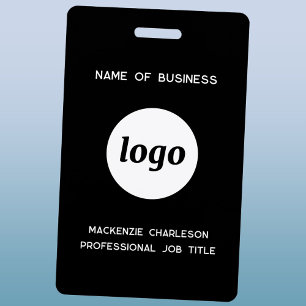 Logo Professional Business Name Badge