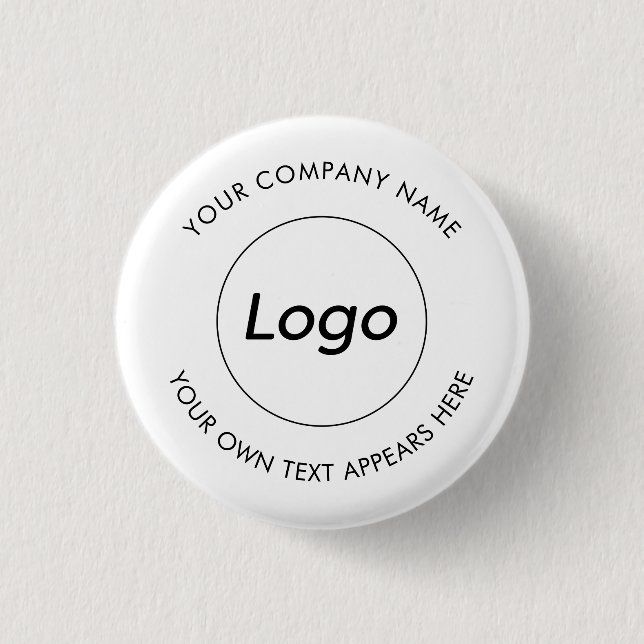 Logo Professional Business promotional Button (Front)