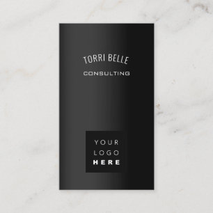 Logo Professional Consulting Investment Black VIP Business Card