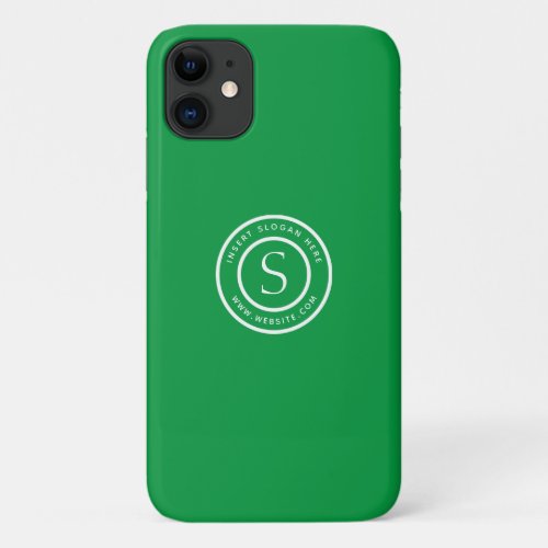 Logo Professional Plain Simple Green Case_Mate iP iPhone 11 Case