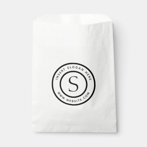 Logo Professional Plain Simple Modern Favor Bag
