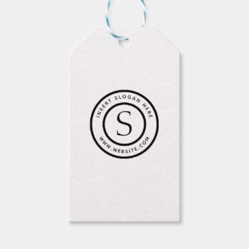 Logo Professional Plain Simple Modern Gift Tags by RicardoArtes at Zazzle