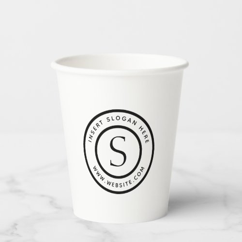 Logo Professional Plain Simple Modern Paper Cups