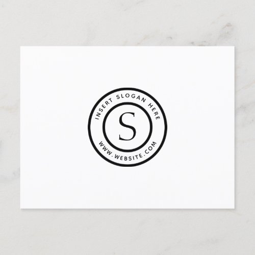 Logo Professional Plain Simple Modern Postcard