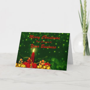 Logo & Promo Business Merry Christmas Greeting Holiday Card