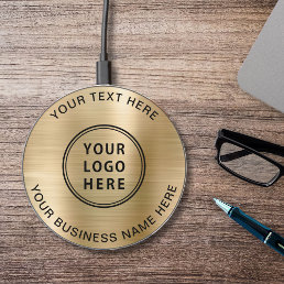 Logo Promotional Gold Wireless Charger