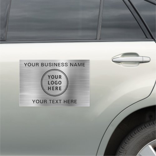 Logo Promotional Silver Car Magnet