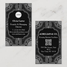 Logo & QR Code Art Deco Luxury