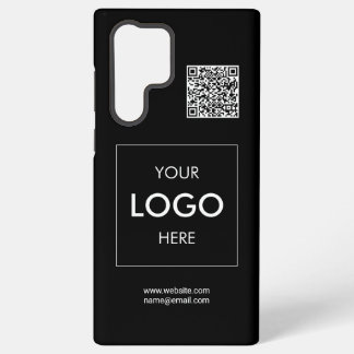 Logo QR Code Black Samsung Galaxy S22 Ultra Case