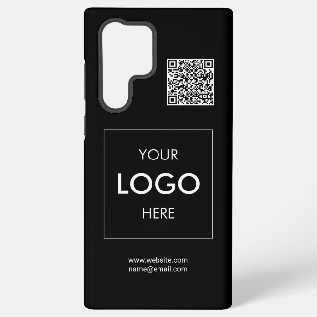 Logo QR Code Black Samsung Galaxy Case (Back)