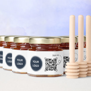 Logo & QR Code Business Corporate Promotional Gift Honey Jar Favors