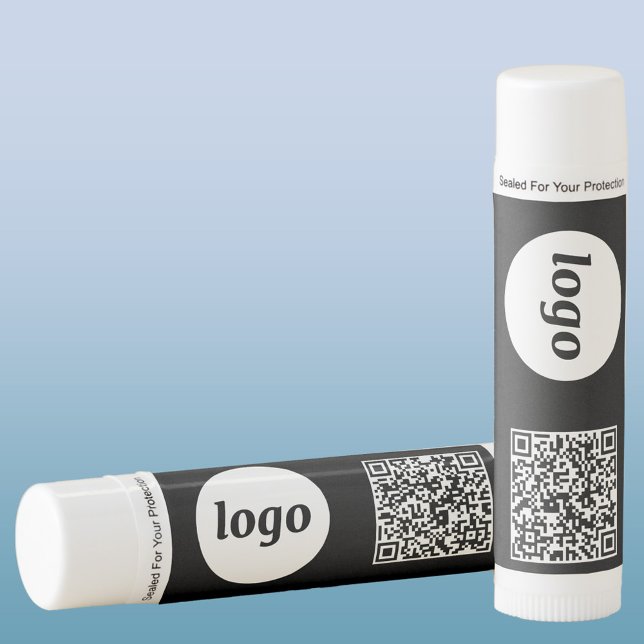 Logo QR Code Business Lip Balm (Logo and QR code business promotional lip balm)