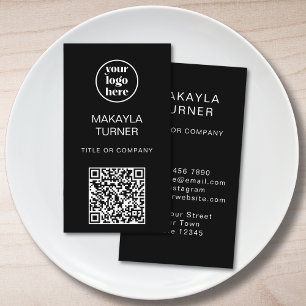 Logo QR Code Business Professional Business Card