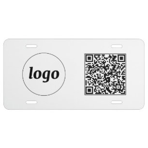 Logo QR Code Business Promotional License Plate