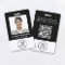 Logo QR Code Employee Photo ID Black