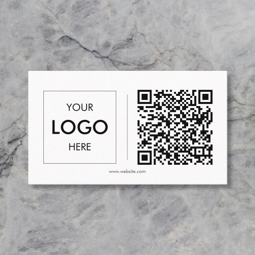 Logo Qr Code Minimalist Professional Business Card