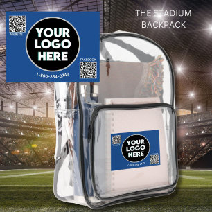 LOGO QR CODE PHONE APPROVED EVENT BUSINESS CLEAR BACKPACK 