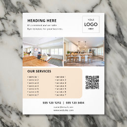 Logo QR Code Photo Business Marketing Flyer