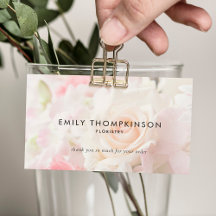 Logo QR Code Photo Overlay Florist Thank You card