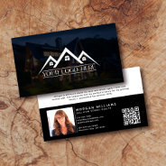 Logo Qr Code Photo Real Estate Agent  Business Card at Zazzle