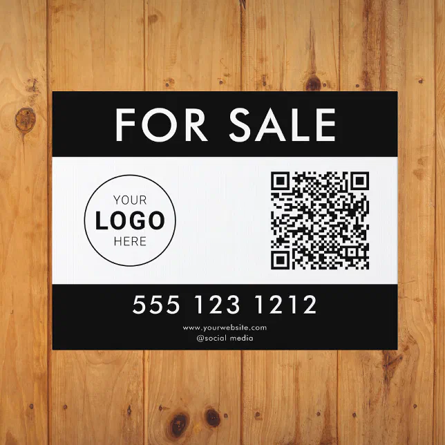 Logo QR Code Professional Sign | Zazzle