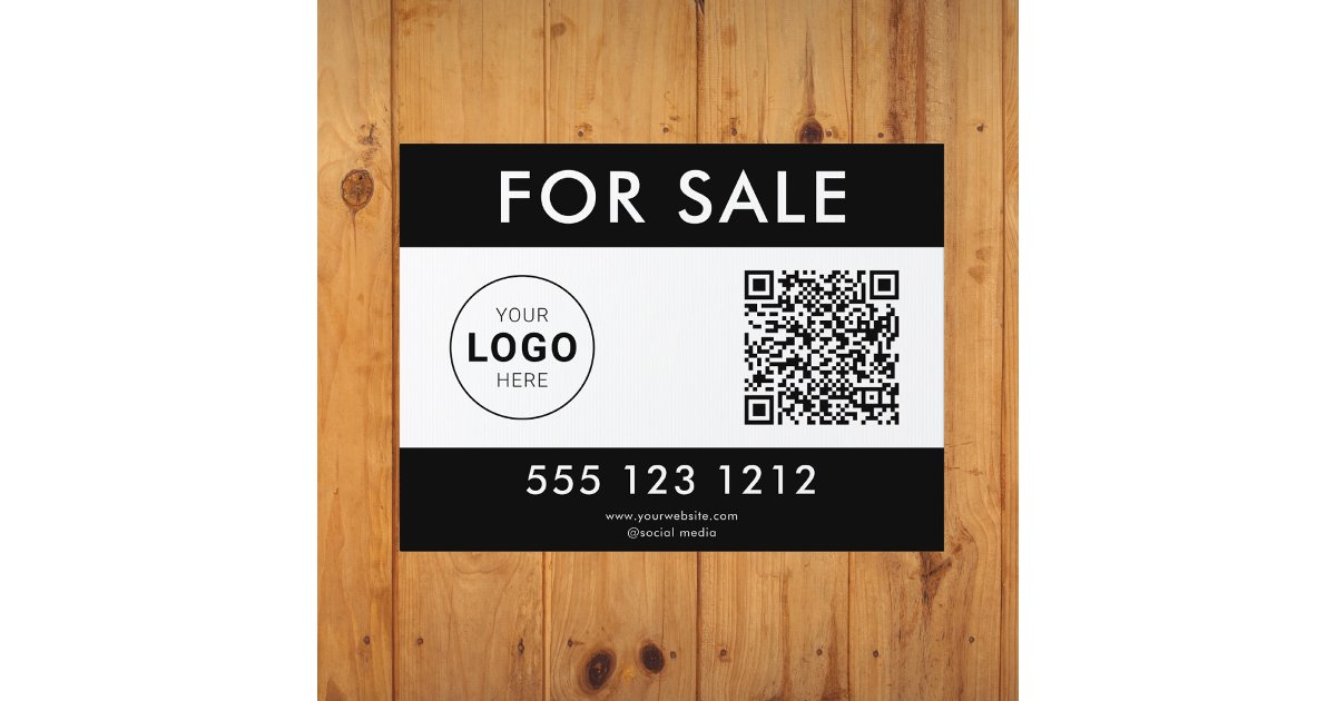 Logo QR Code Professional Sign | Zazzle