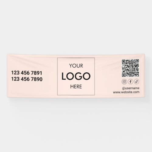 Logo QR Code Social Media Banner