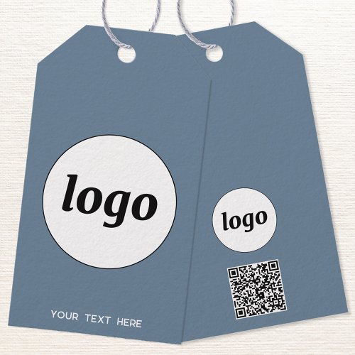 Logo QR Code Text Business Product Price Label Tag