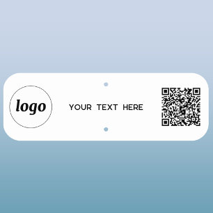Logo QR Code Text Business Promotional Metal Sign