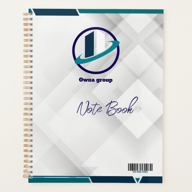 Logo & QR CODE white background Planner (Front)
