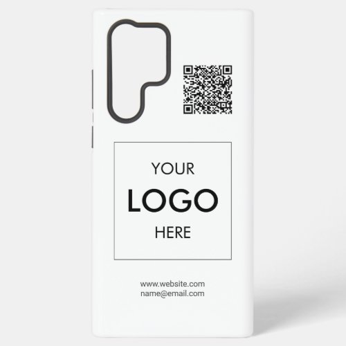 Logo QR Code White Professional Samsung Galaxy S22 Ultra Case