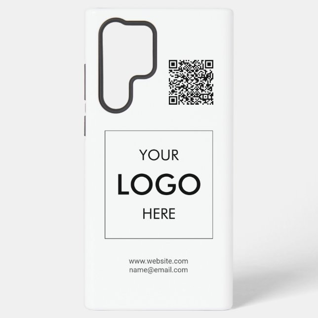 Logo QR Code White Professional Samsung Galaxy Case (Back)