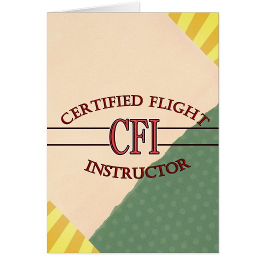 LOGO RED CSF CERTIFIED FLIGHT INSTRUCTOR CARDS (Front)