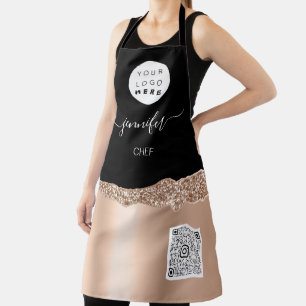 Logo Restaurant Bakery Catering Cake Name Rose Apron