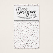 Logo Rose Gold Confetti Earring Holder Display (Front)