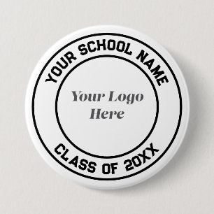 Logo School Name Senior Grad Party Favor Keepsake Button