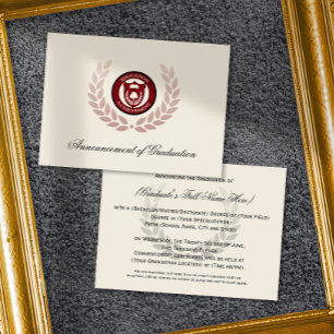 Logo School or College Graduation Announcements