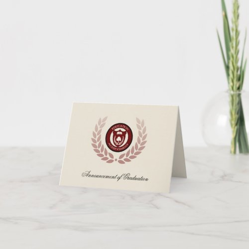 Logo School or University Graduation Announcements