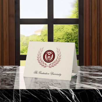 Logo School Or University Graduation Announcements by CustomInvites at Zazzle