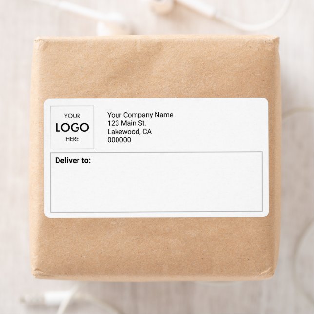 Logo Shipping Business Professional Label (Insitu)