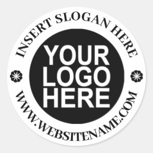 Logo Simple Modern Professional Create Your Own  Classic Round Sticker