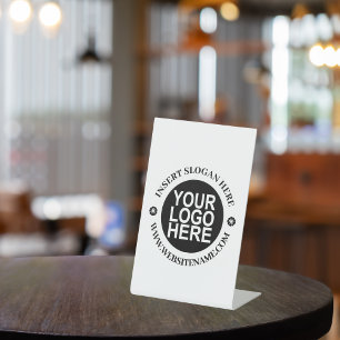 Logo Simple Modern Professional Create Your Own Pedestal Sign