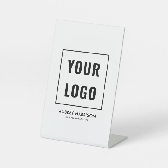 Logo Simple Modern Professional Pedestal Sign