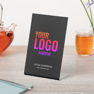 Logo Simple Modern Professional Pedestal Sign